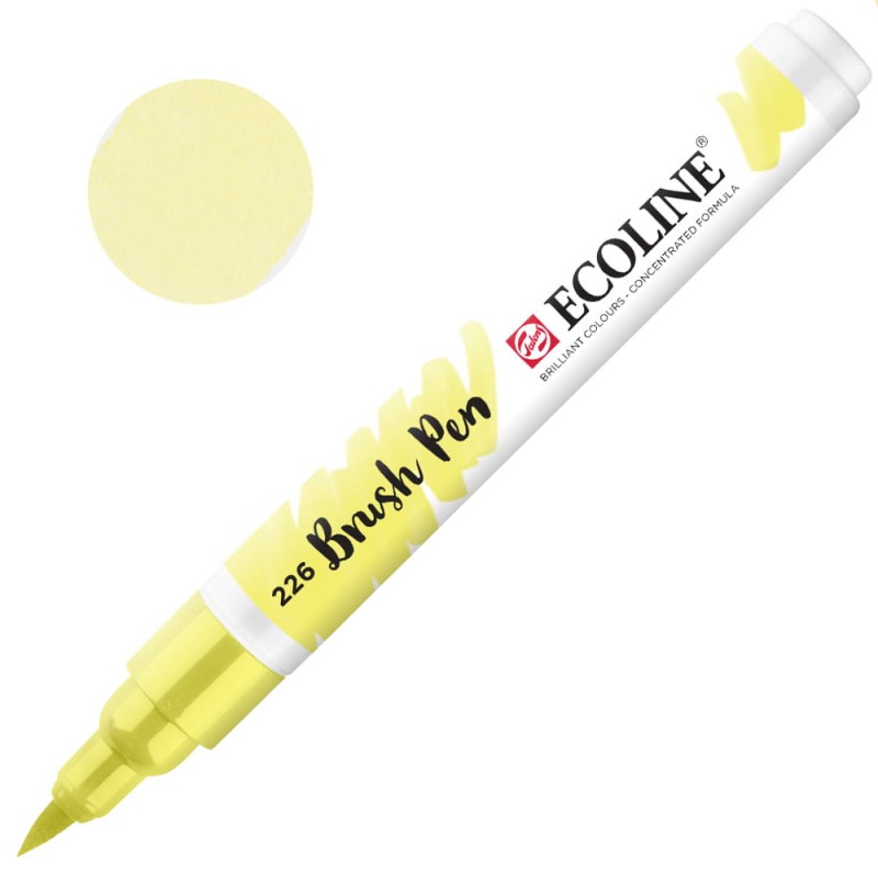 Marker Ecoline Brush Pen - 226 Pastel Yellow