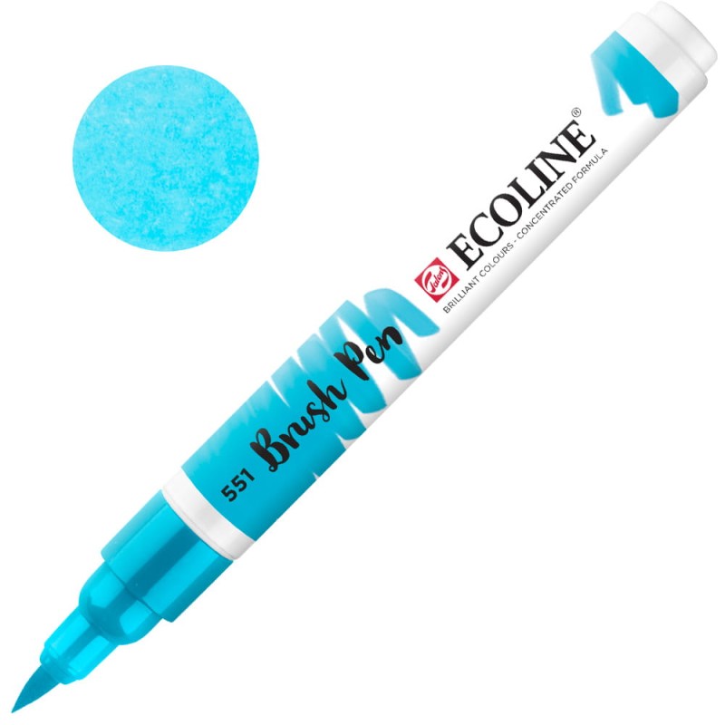 Marker Ecoline Brush Pen - 551 Sky Blue Light