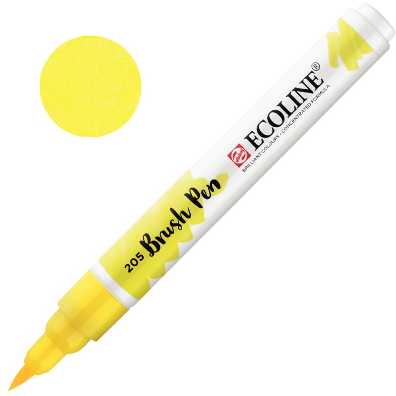 Marker Ecoline Brush Pen - 205 Lemon yellow