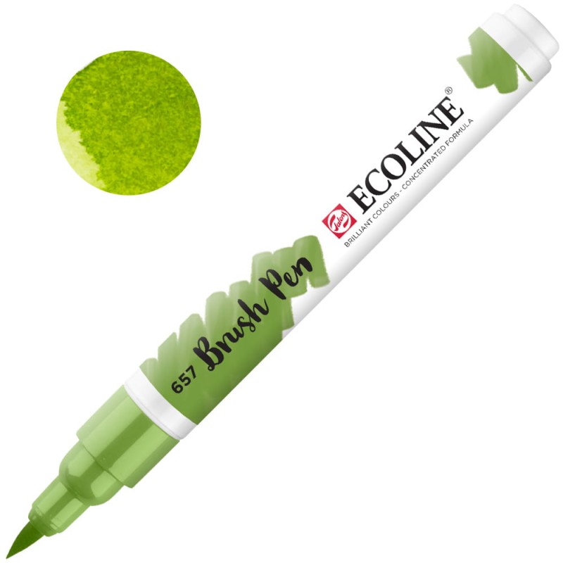 Marker Ecoline Brush Pen - 657 Bronze Green