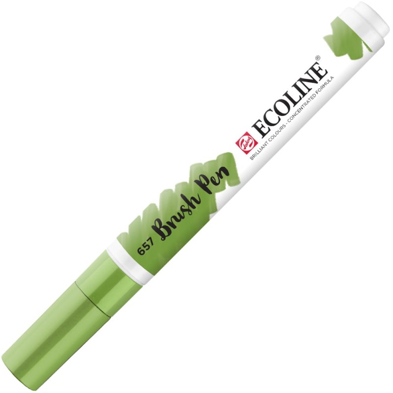 Marker Ecoline Brush Pen - 657 Bronze Green
