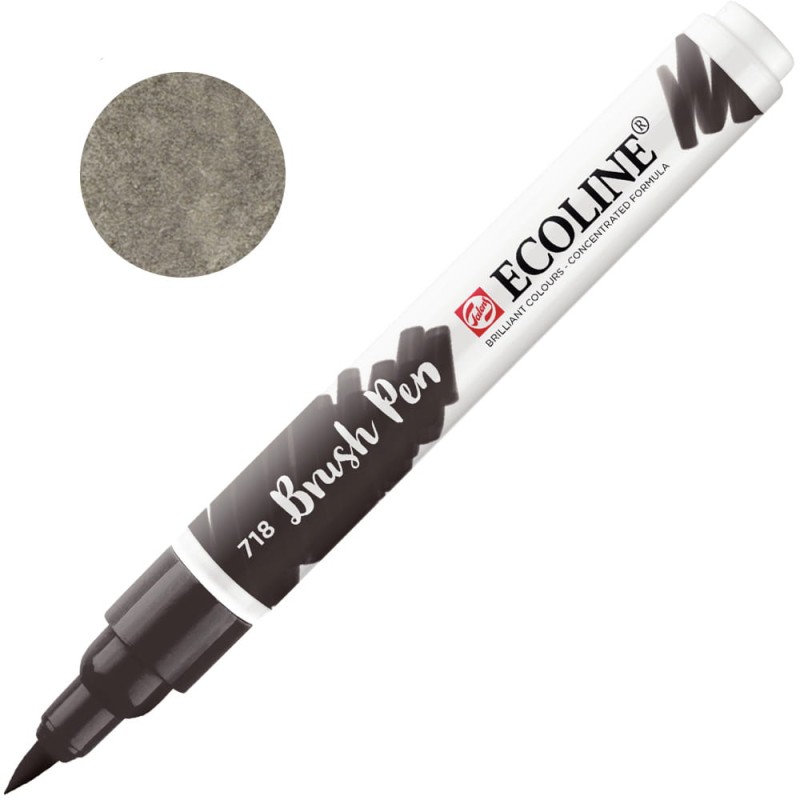 Marker Ecoline Brush Pen - 718 Warm Grey