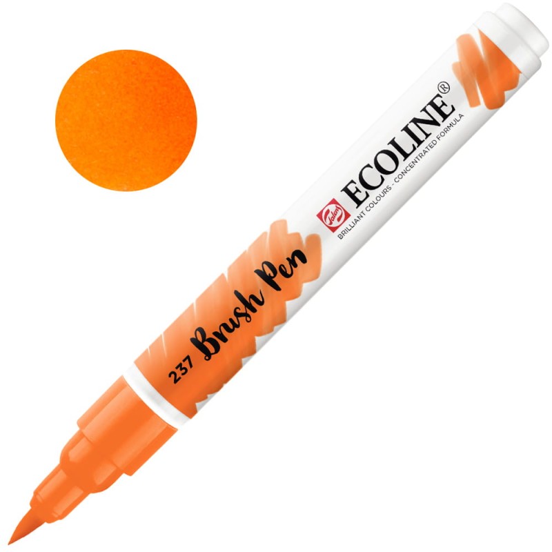 Marker Ecoline Brush Pen - 237 Deep Orange