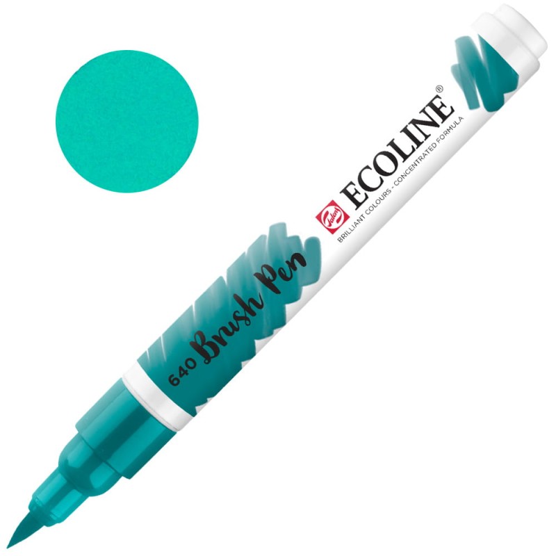 Marker Ecoline Brush Pen - 640 Bluish Green