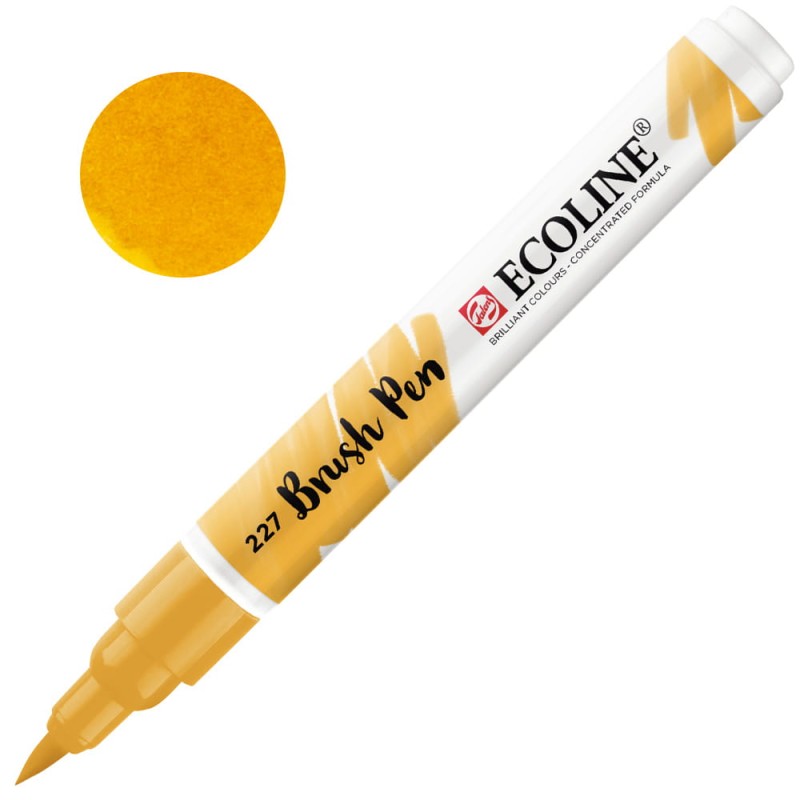 Marker Ecoline Brush Pen - 227 Yellow Ochre