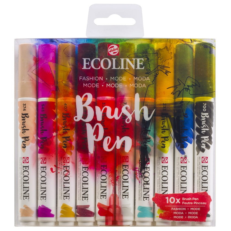 Zestaw markerów Ecoline Brush Pen Fashion 10 szt