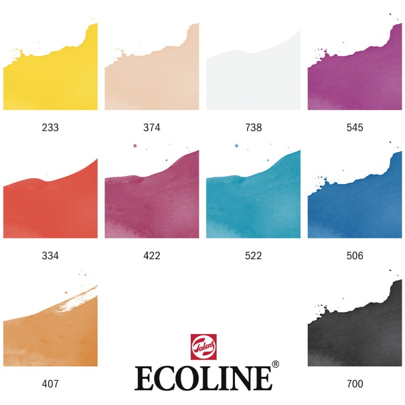 Zestaw markerów Ecoline Brush Pen Fashion 10 szt