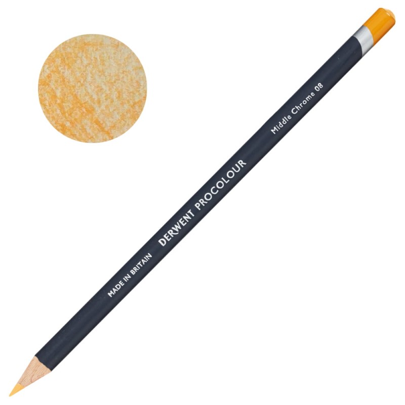 Kredka artystyczna Procolour Derwent - 08 Middle chrome