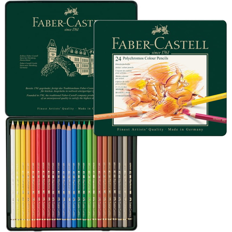 Zestaw Polychromos Faber Castell 24 kol.