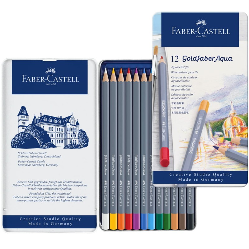 Zestaw kredek  Goldfaber Aqua 12 szt. Faber Castell