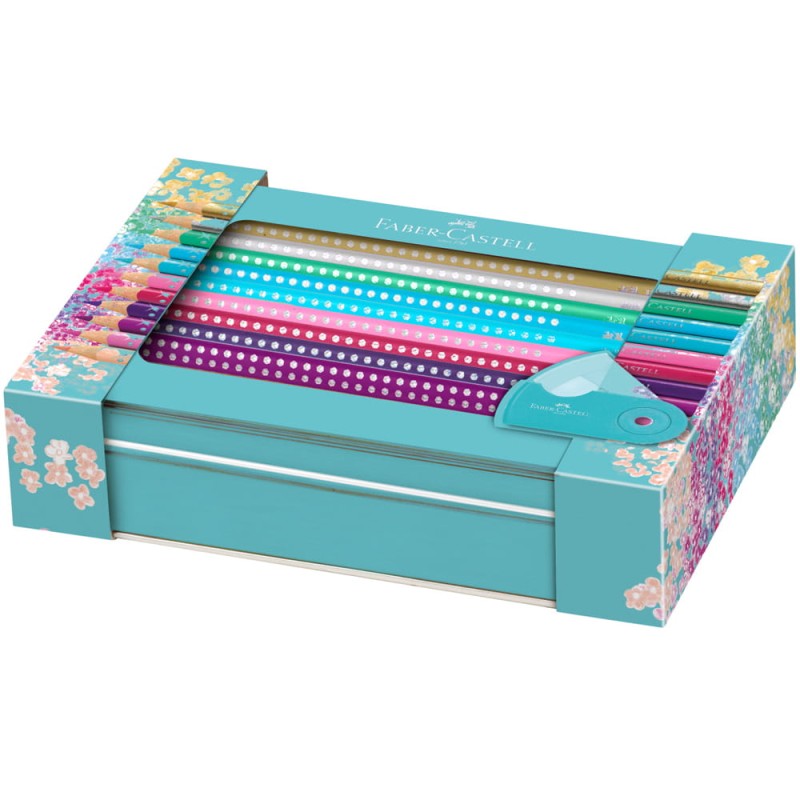 Kredki Sparkle 20 szt. + temperówka Faber Castell