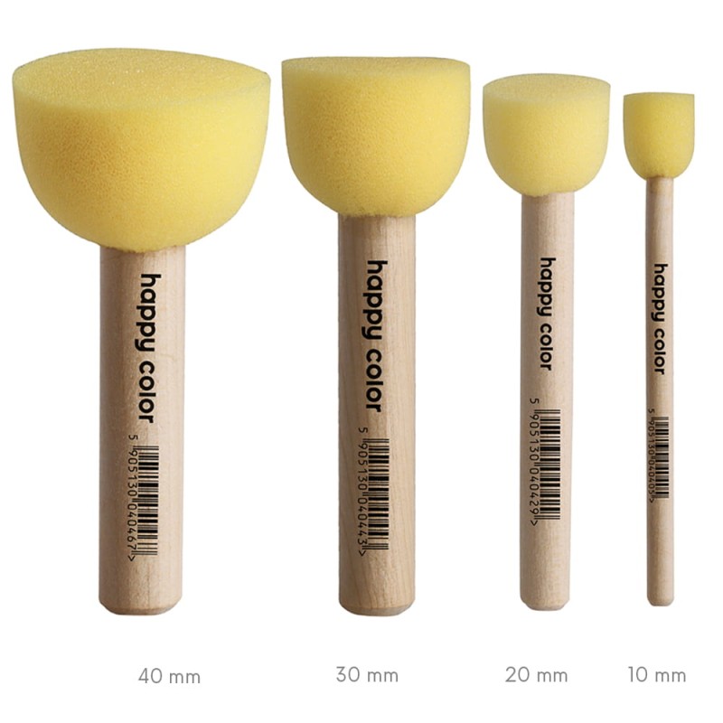 Pęzle gąbkowe do topowania Happy Color.jpg