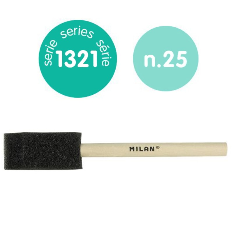 Pędzel gąbkowy płaski 25 mm Milan