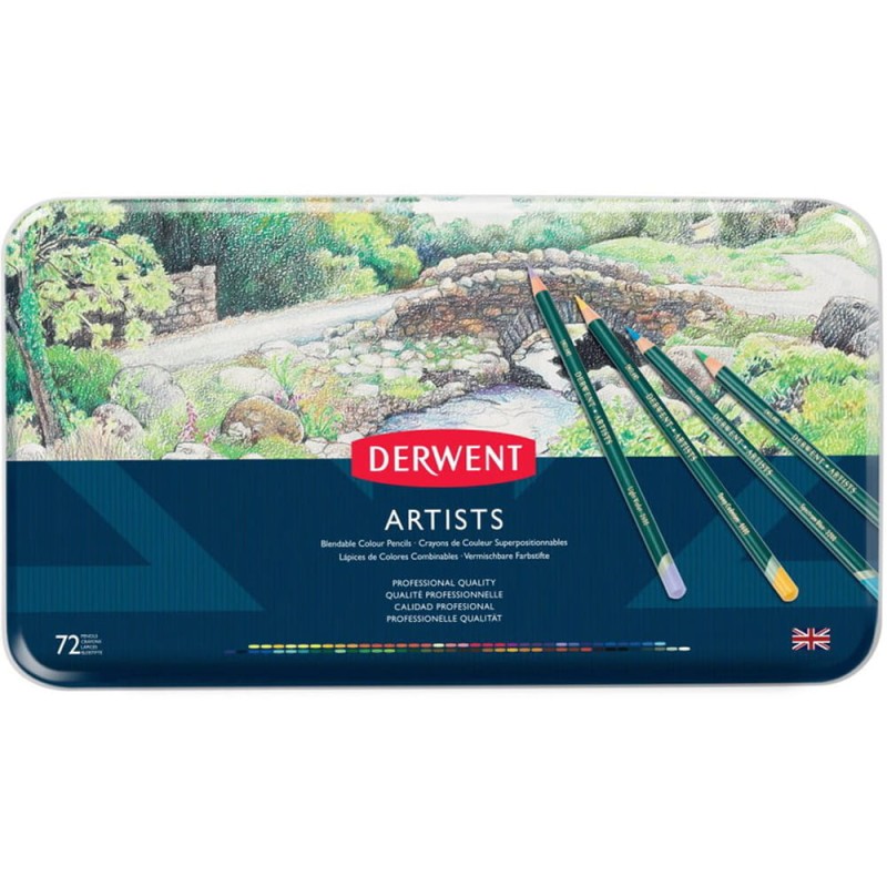 Zestaw kredek Derwent Artists - 72 szt.