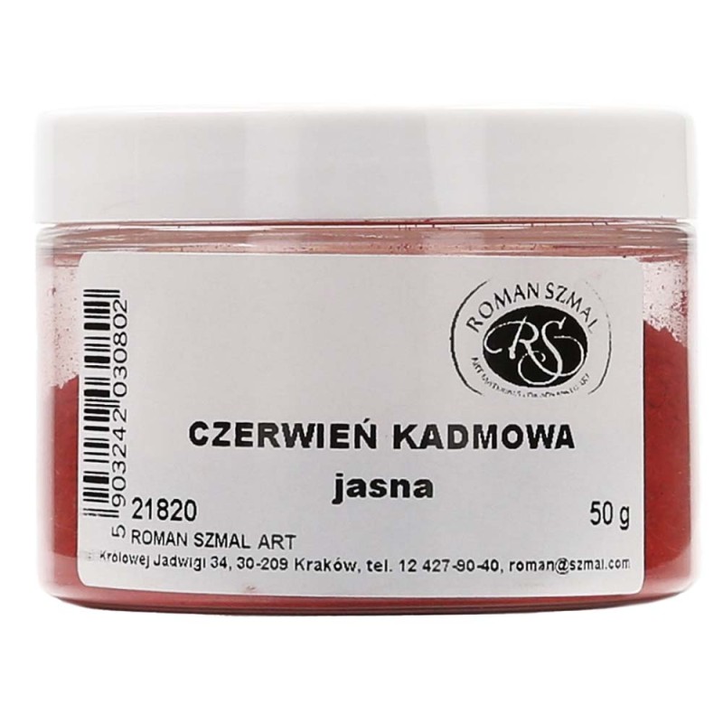 Pigment Czerwień kadmowa jasna 50g 21820 Szmal