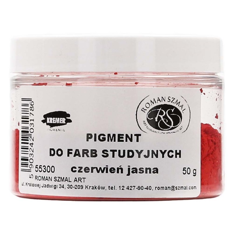 Pigment studyjny czerwień jasna 50g 55300 Szmal