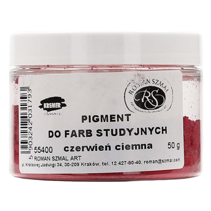 Pigment studyjny czerwień ciemna 50g 55400 Szmal