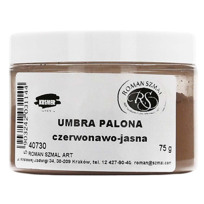 Pigment Umbra palona czerwona jasna 75g 40730 Szmal