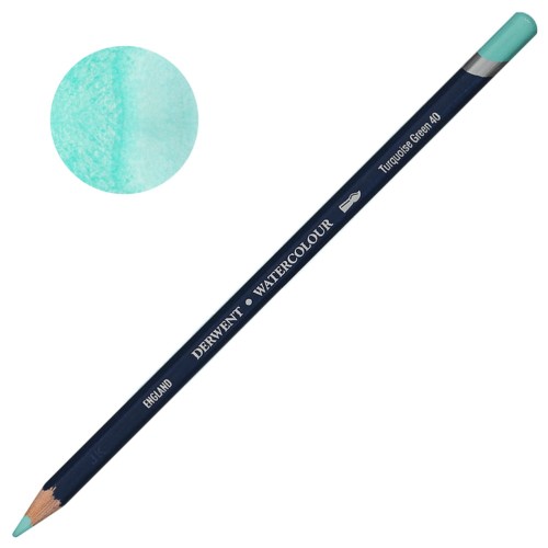 Kredka akwarelowa Derwent Watercolour - 40 Turquoise Green