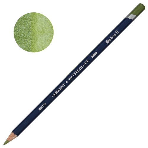 Kredka akwarelowa Derwent Watercolour - 51 Olive Green