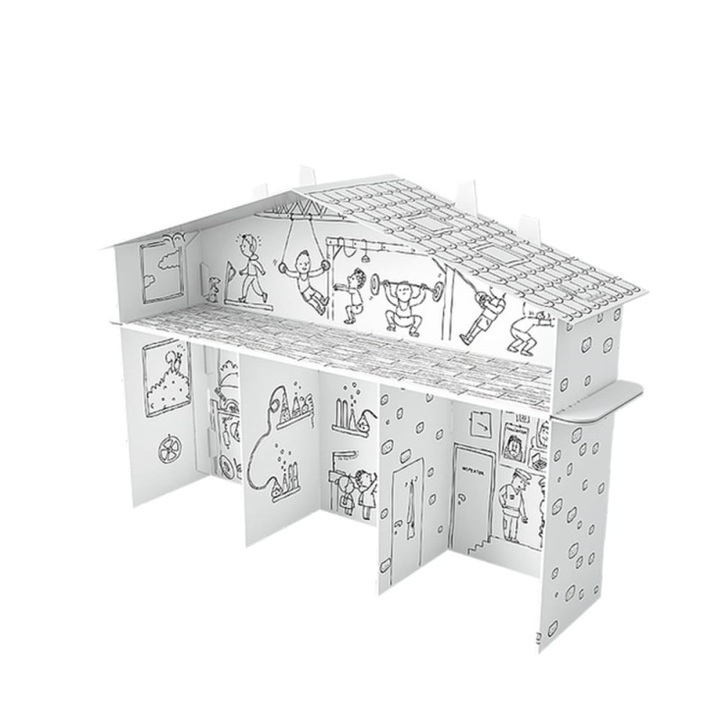 Kolorowanka składana 3D XXL Monumi  “Domek tylko dla chłopaków”