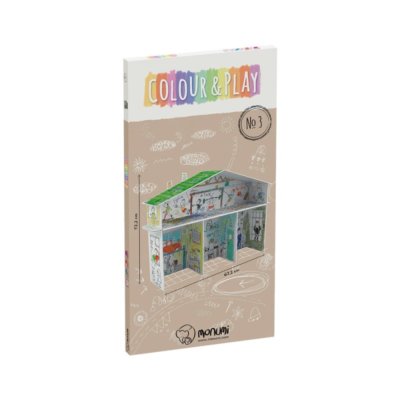 Kolorowanka składana 3D XXL Monumi  “Domek tylko dla chłopaków”