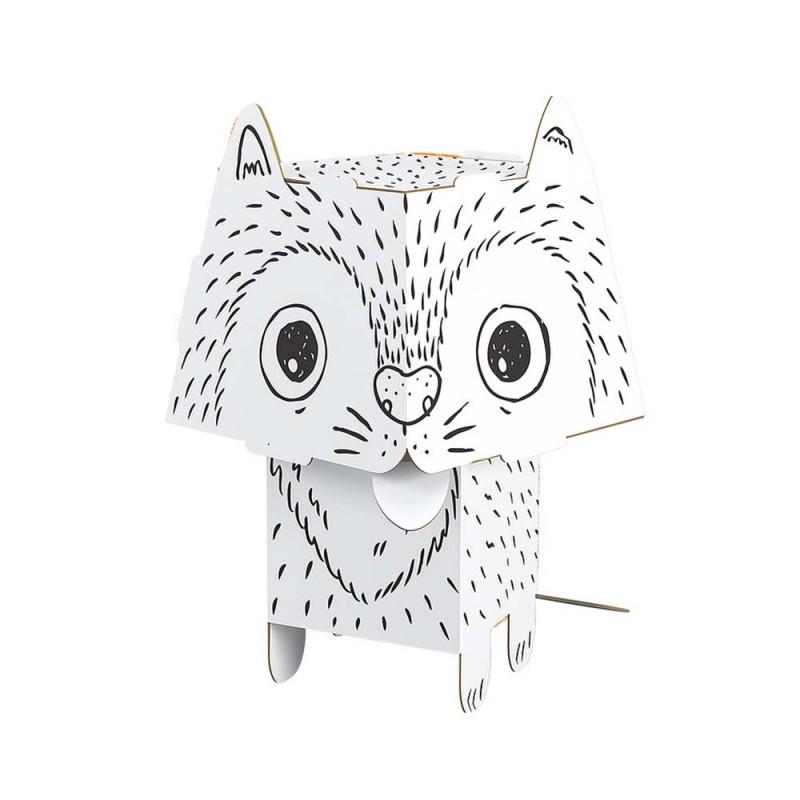 Kolorowanka CubeHead Zwierzaki 3D Monumi - Kot