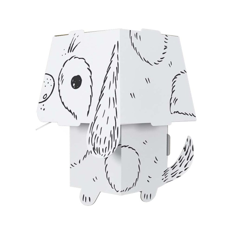 Kolorowanka CubeHead Monumi Zwierzaki 3D - Pies