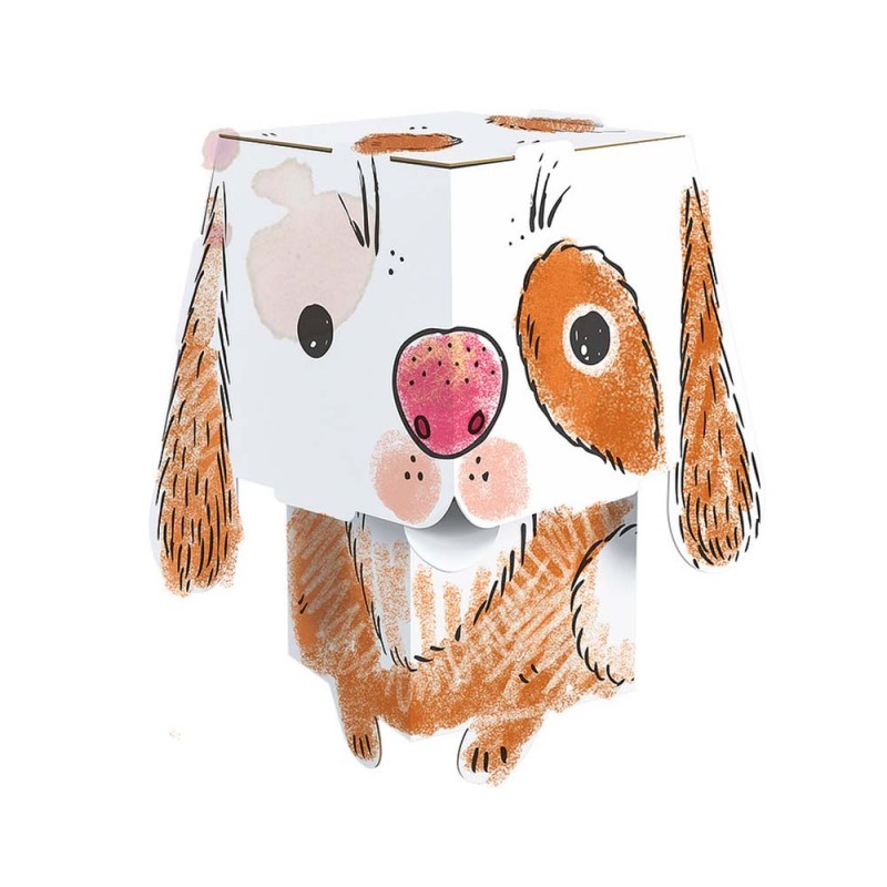 Kolorowanka CubeHead Monumi Zwierzaki 3D - Pies