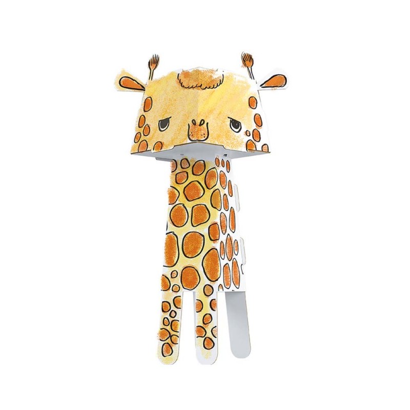Kolorowanka CubeHead Monumi Zwierzaki 3D - Żyrafa