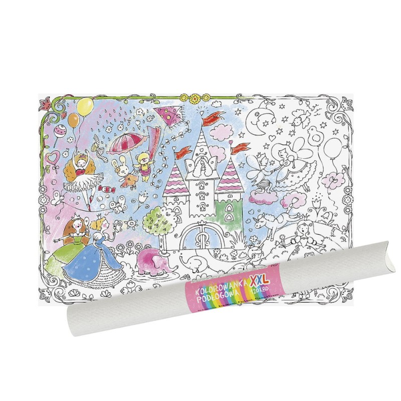 Kolorowanka podłogowa XXL Monumi „Księżniczki”