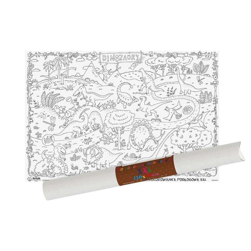 Kolorowanka Podłogowa XXL Monumi „Dinozaury”