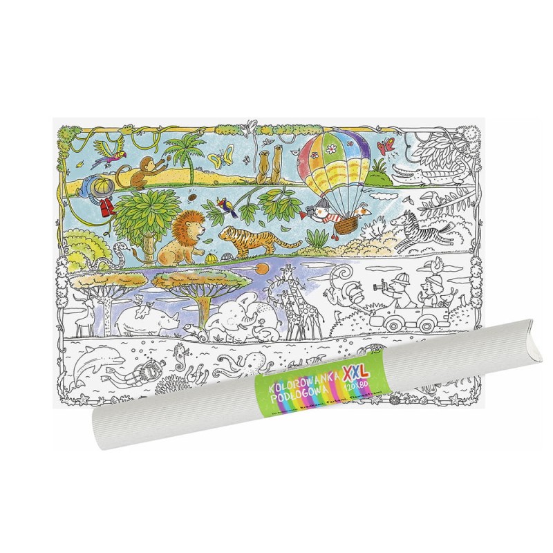 Kolorowanka Podłogowa XXL Monumi „Safari"
