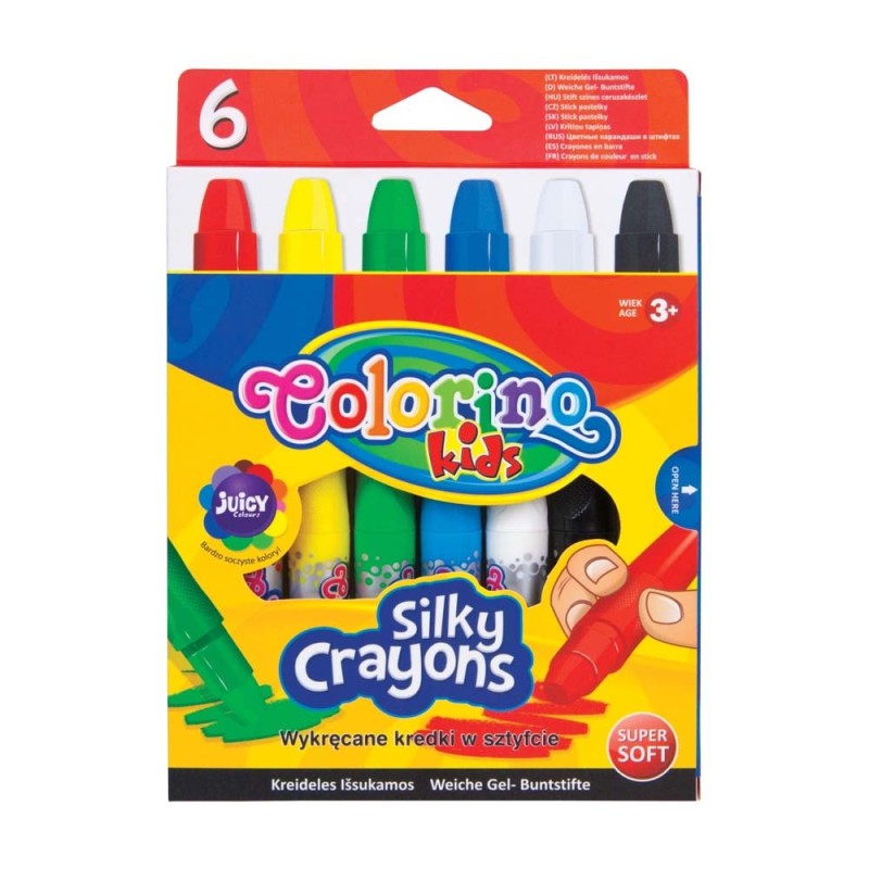 Kredki wykręcane sztyfty żelowe Colorino 6 szt