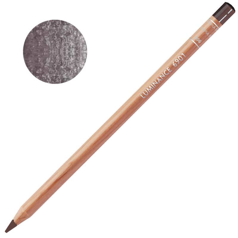 Kredka Caran d'Ache Luminance 6901 - 906 Sepia 50%