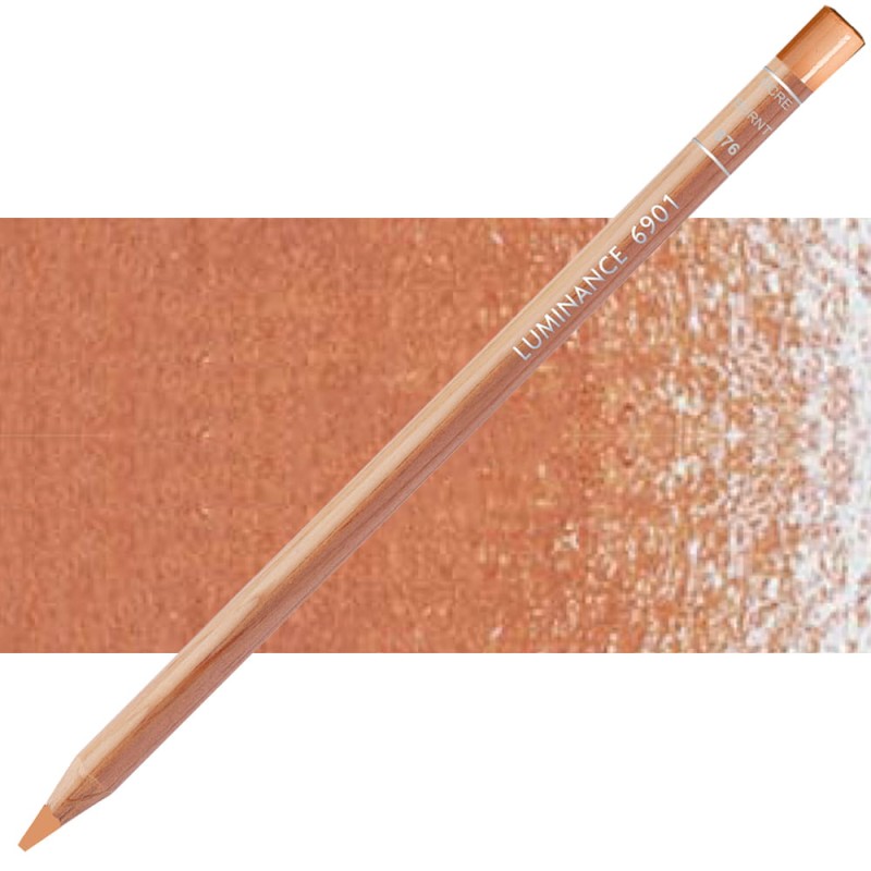 Kredka Caran d'Ache Luminance 6901 - 876 Burnt Ochre 50%