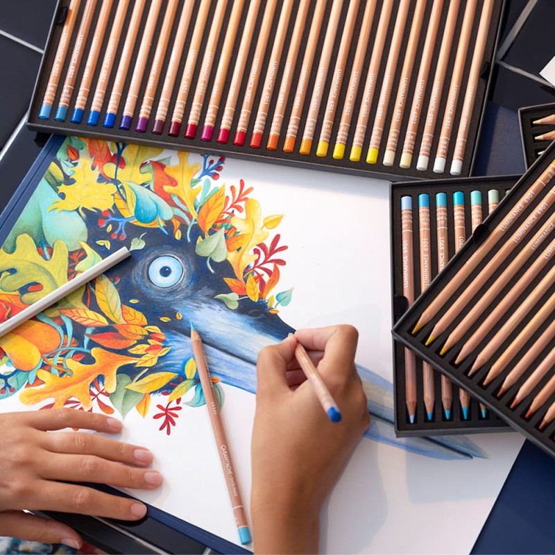 Kredka Caran d'Ache Luminance 6901 - 876 Burnt Ochre 50%