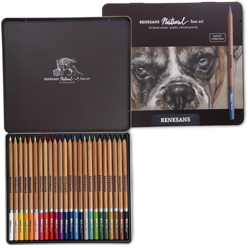 Zestaw kredek Renesans Natural Fine Art 24 kolory