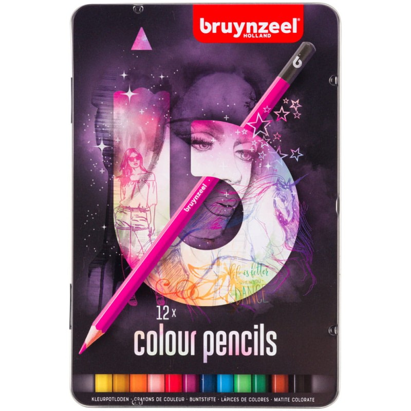 Zestaw kredek Bruynzeel Pink - 12 szt.