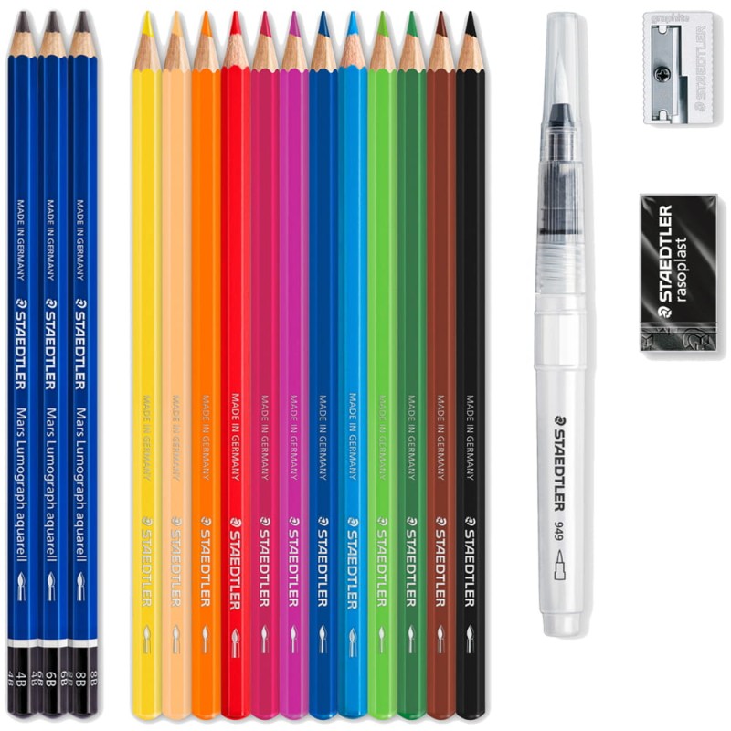 Zestaw kredek akwarelowych Staedtler Design Journey Watercolour Set - 18 elementów