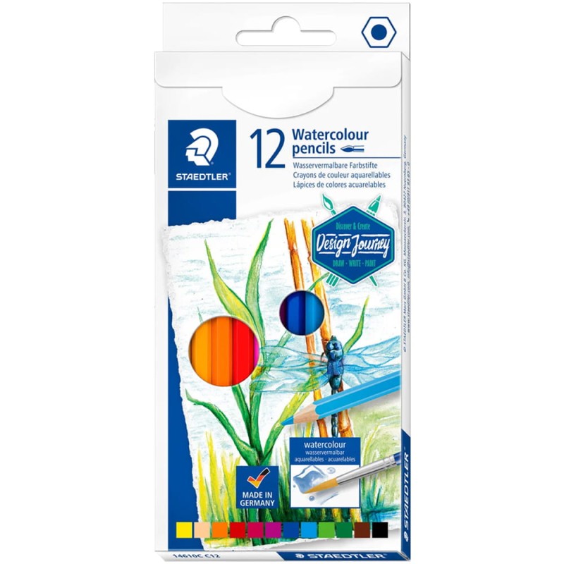 Zestaw kredek akwarelowych Staedtler Design Journey - 12 szt.