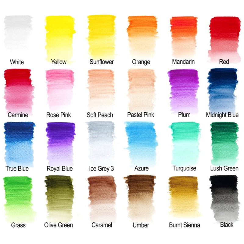 Zestaw kredek akwarelowych Winsor &amp; Newton Studio Collection Watercolour Pencils - 24 szt.