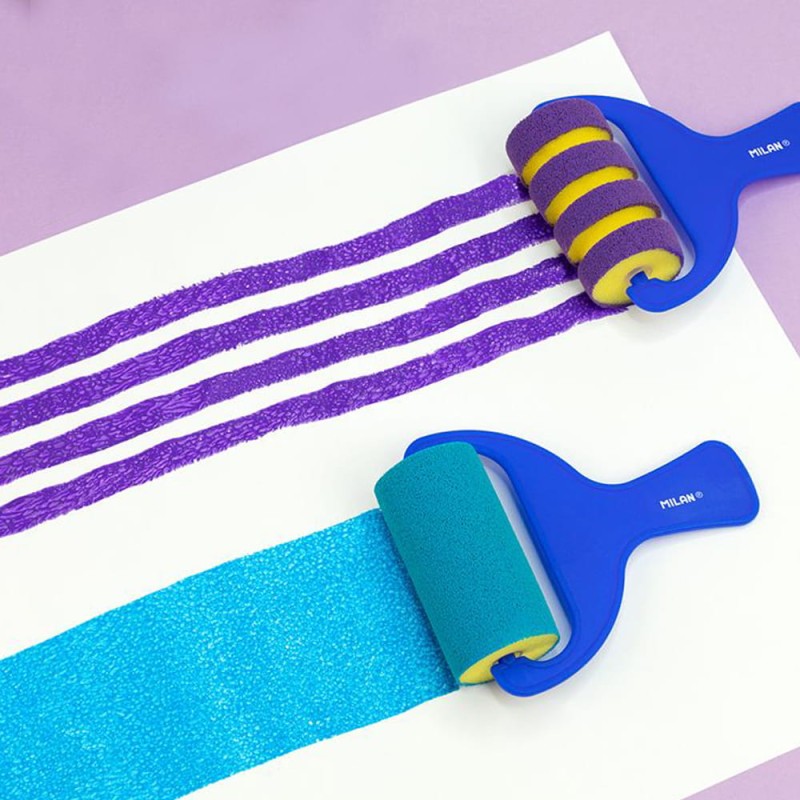 Wałek gąbkowy Milan paski pionowe 0413113