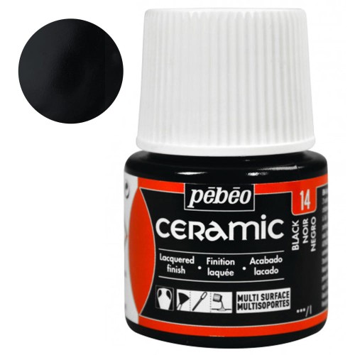 Farba Ceramic Pebeo 45 ml - 14 Black