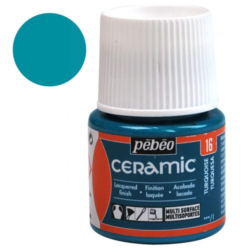 Farba Ceramic Pebeo 45 ml - 16 Turquoise