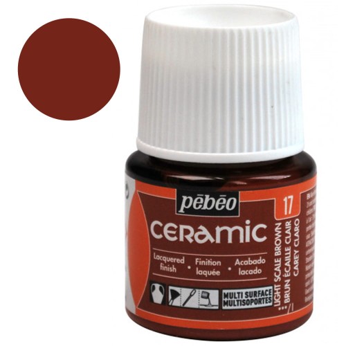 Farba Ceramic Pebeo 45 ml - 17 Light Scale Brown