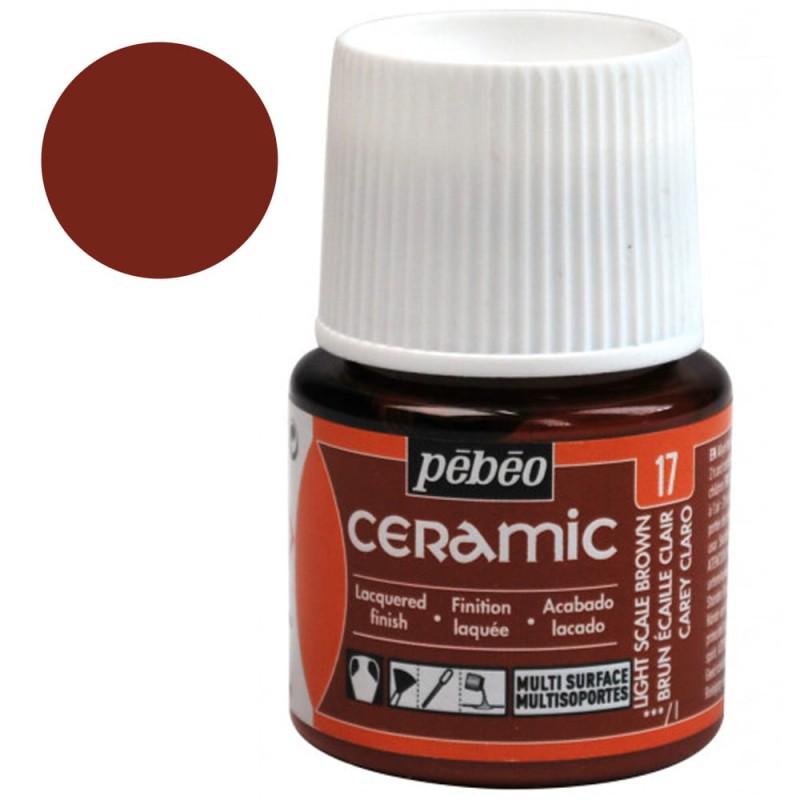 Farba Ceramic Pebeo 45 ml - 17 Light Scale Brown
