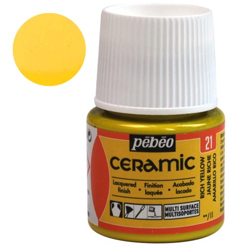 Farba Ceramic Pebeo 45 ml - 21 Rich Yellow