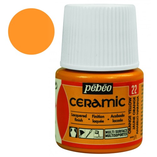 Farba Ceramic Pebeo 45 ml - 22 Orange Yellow