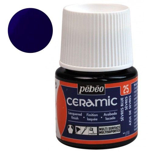 Farba Ceramic Pebeo 45 ml - 25 Sevres Blue